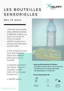 Activité les bouteilles sensorielles