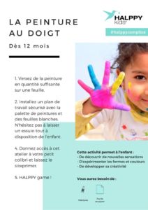 Activité peinture au doigt